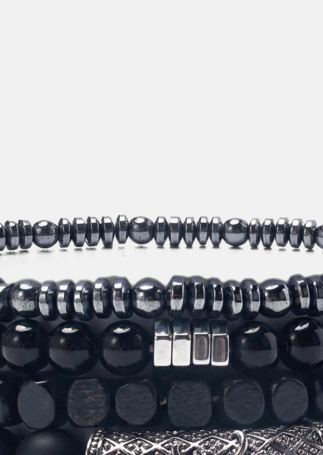 Kralenarmband Obsidian Trail