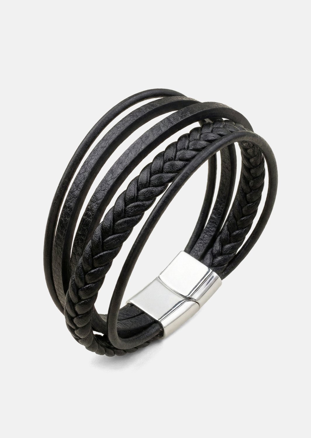Leren armband Titan Veil