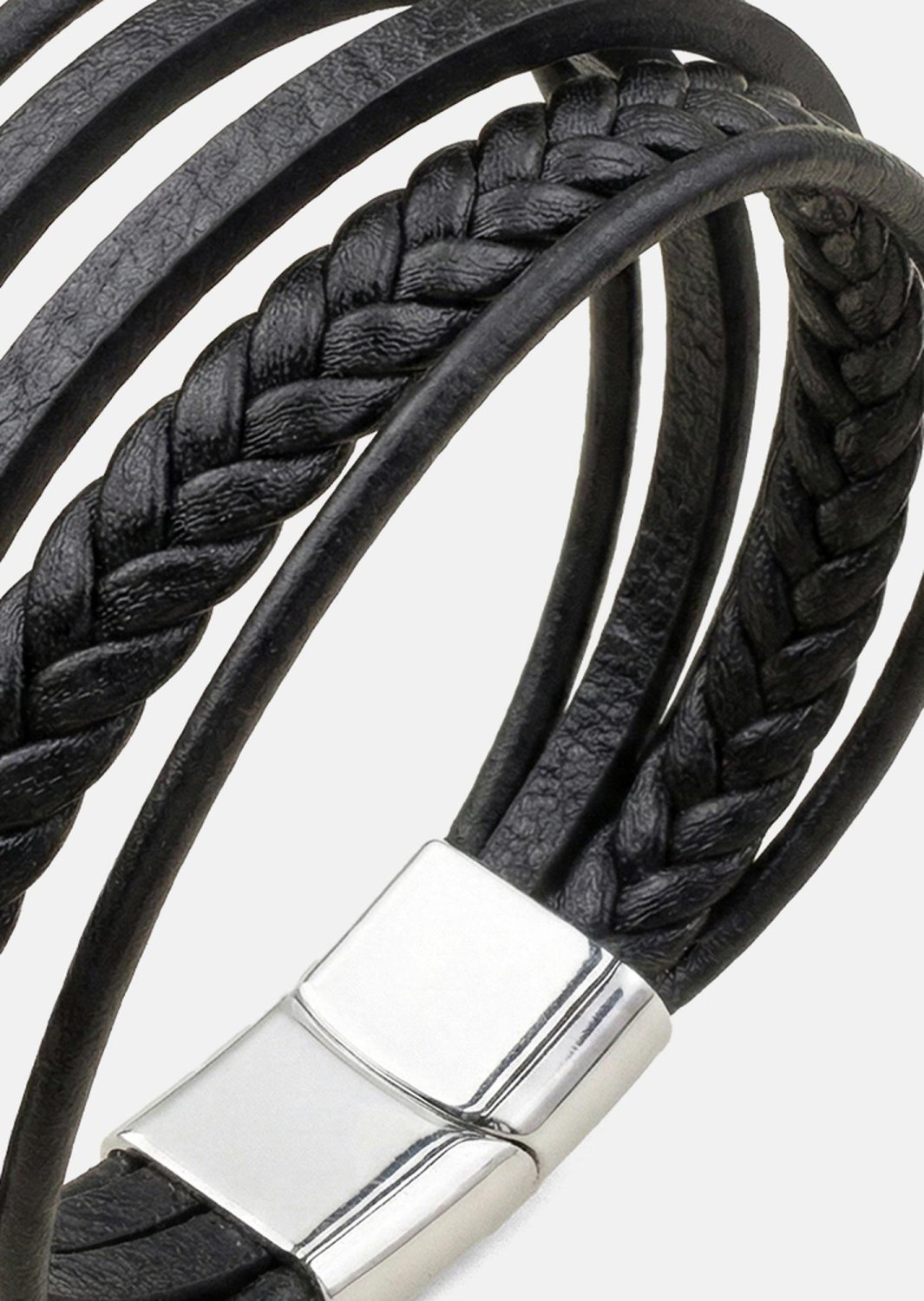 Leren armband Titan Veil