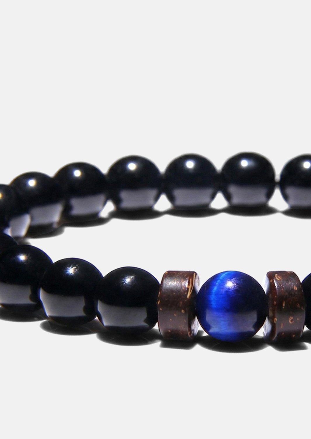 Kralenarmband Obsidian Axis