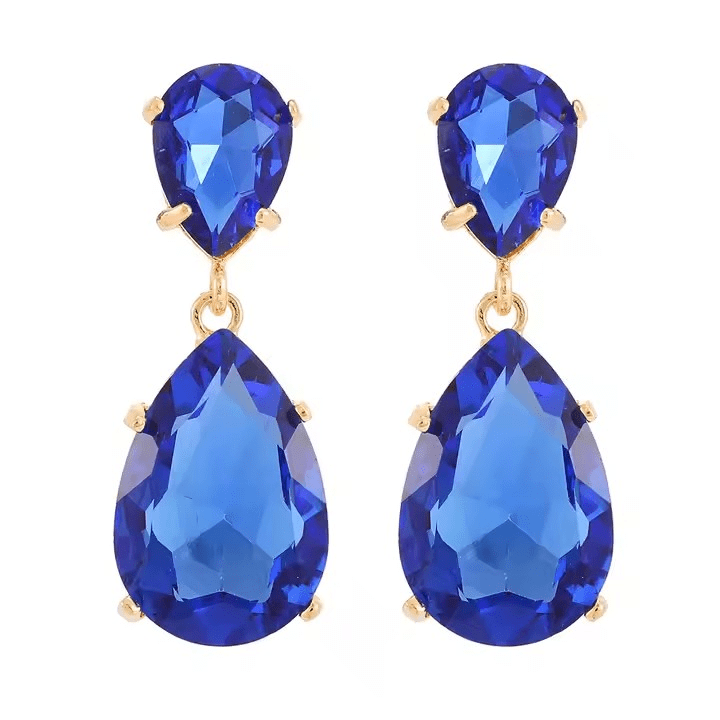 Azulora Blue Oorbellen – 18k Verguld