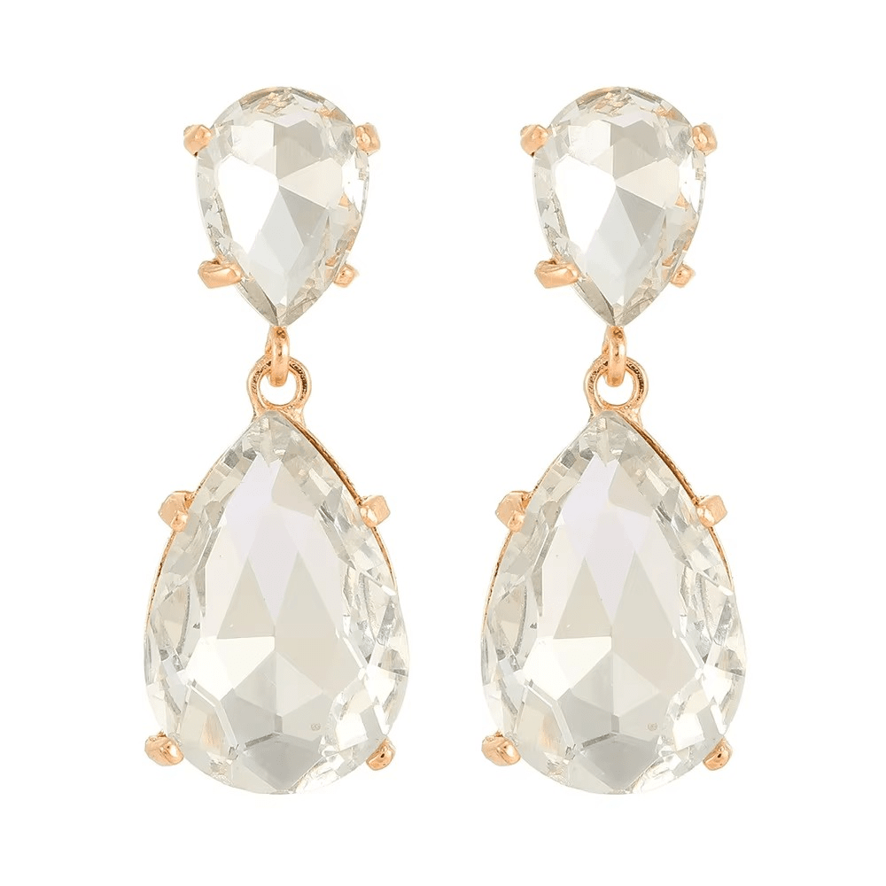 Azulora White Oorbellen – 18k Verguld