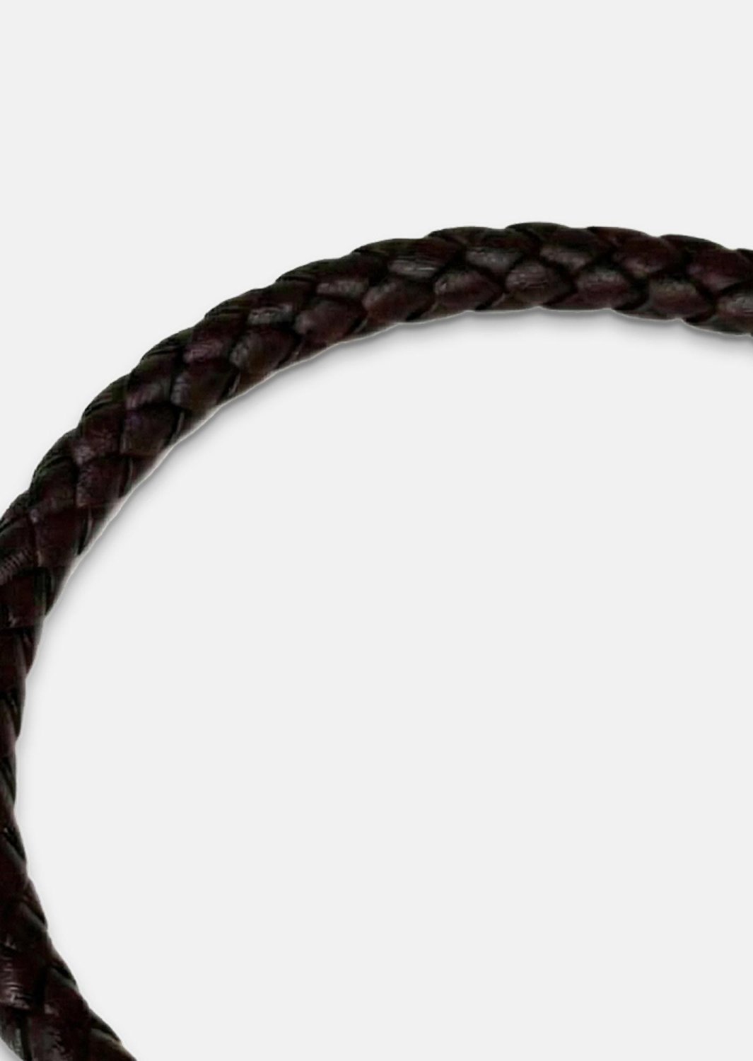 Leren armband Crown Weave