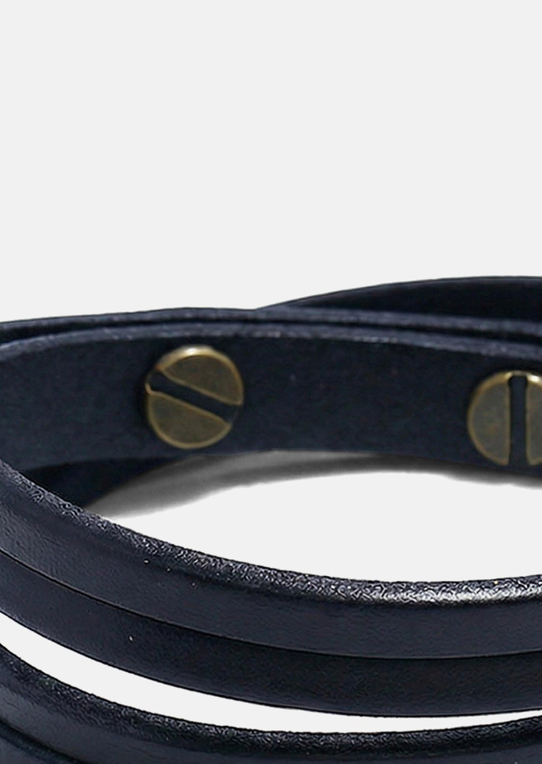 Leren armband Ebon Twist