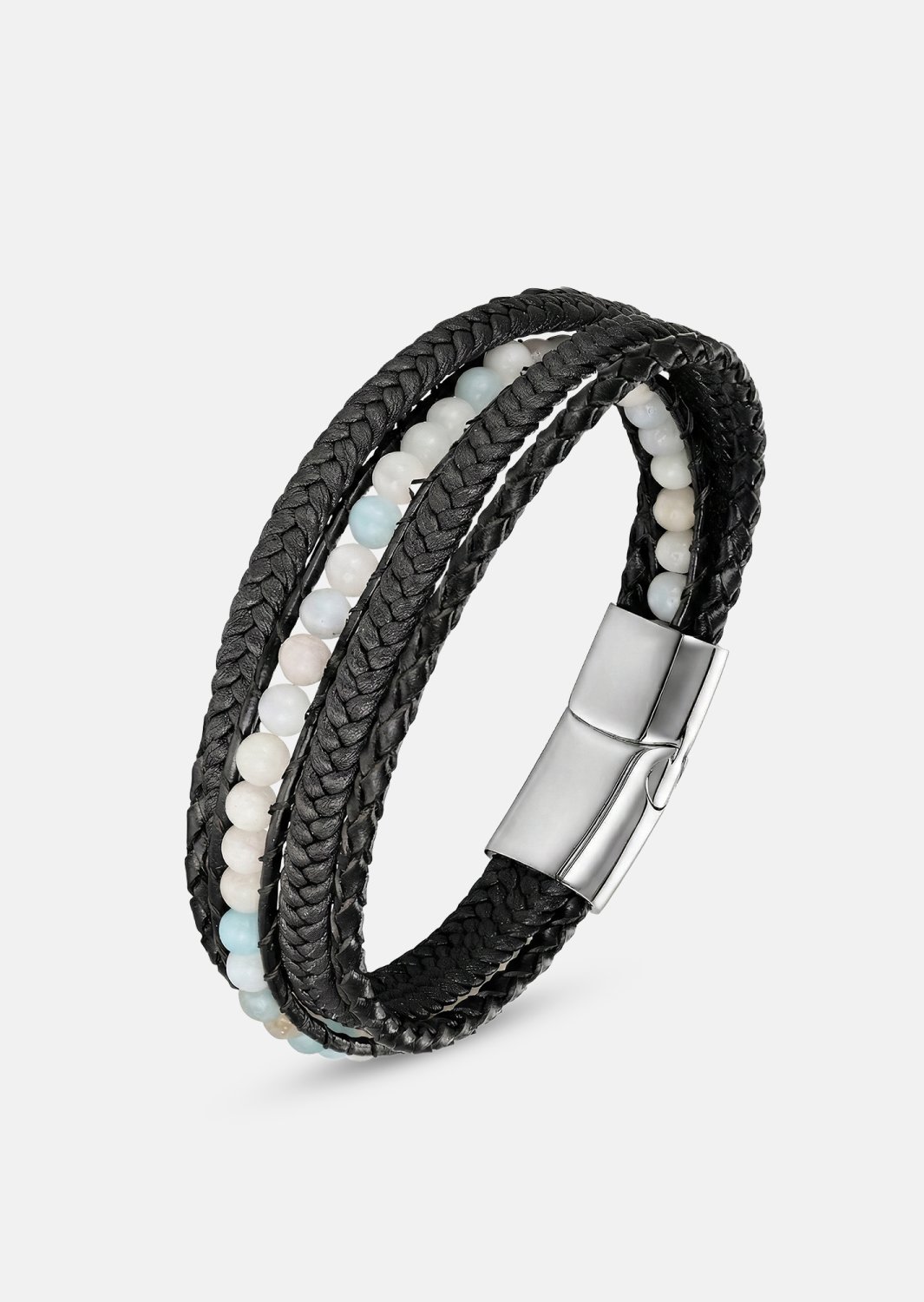 Leren armband Titan Leaf