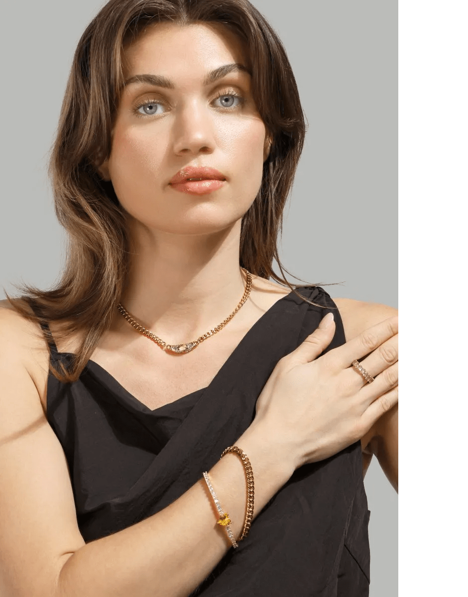 Aurora Bella Ketting – 18k Verguld