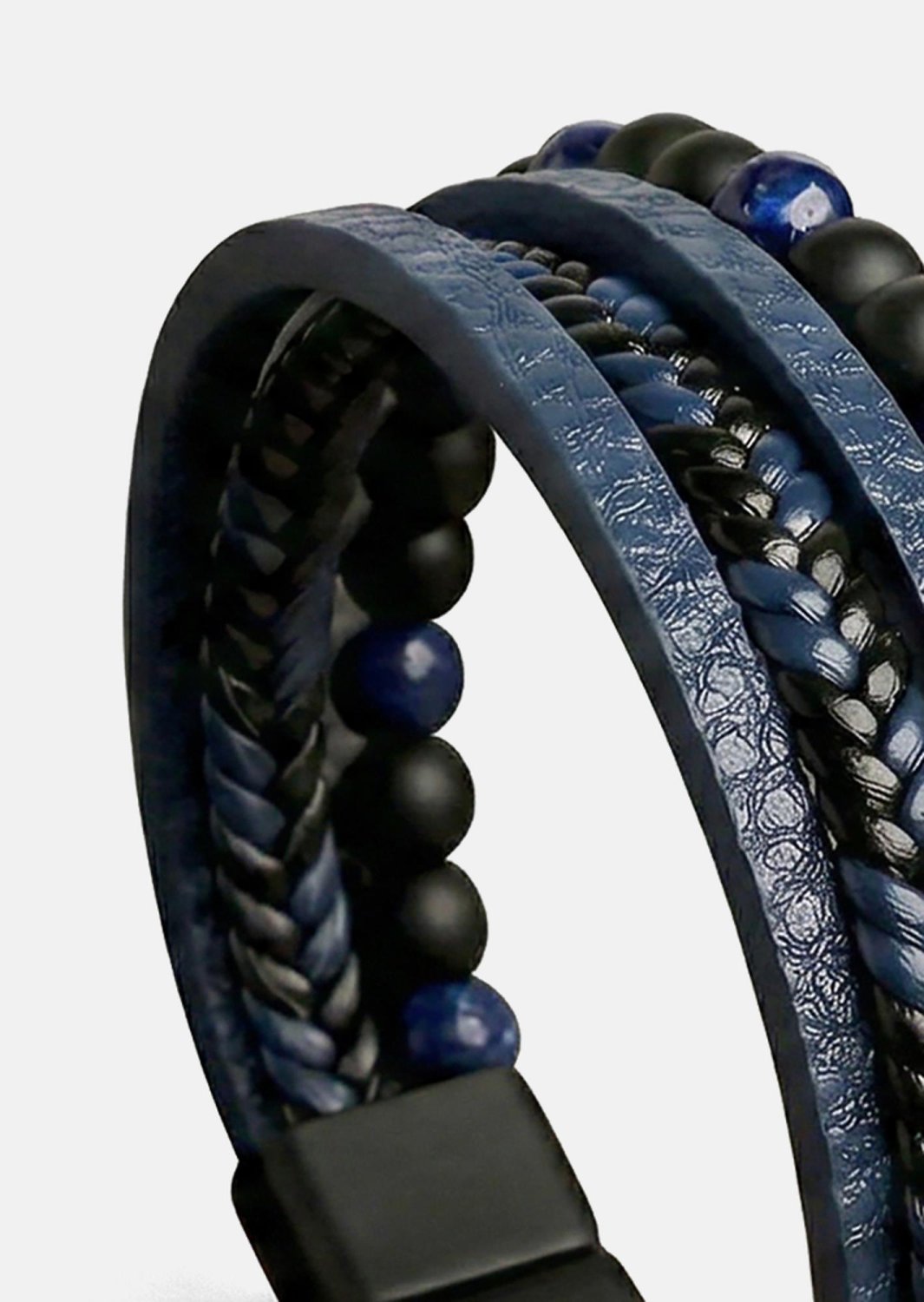 Leren armband Midnight Knot