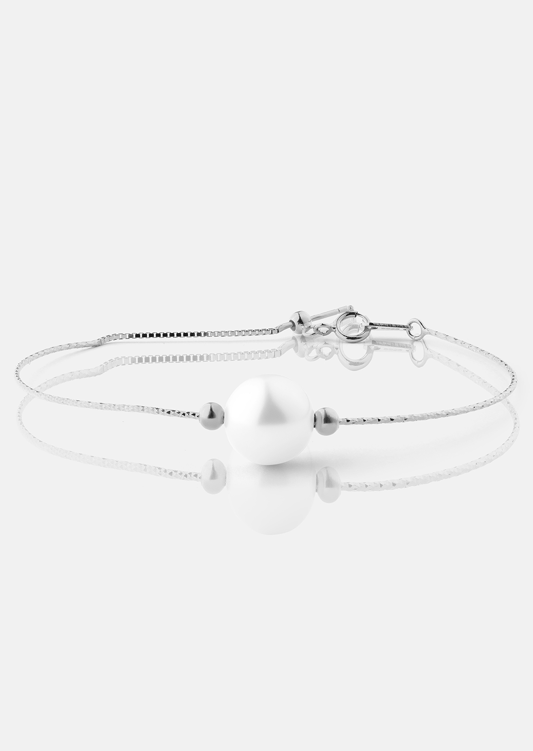 Armband Pearl Aura - Verzilverd