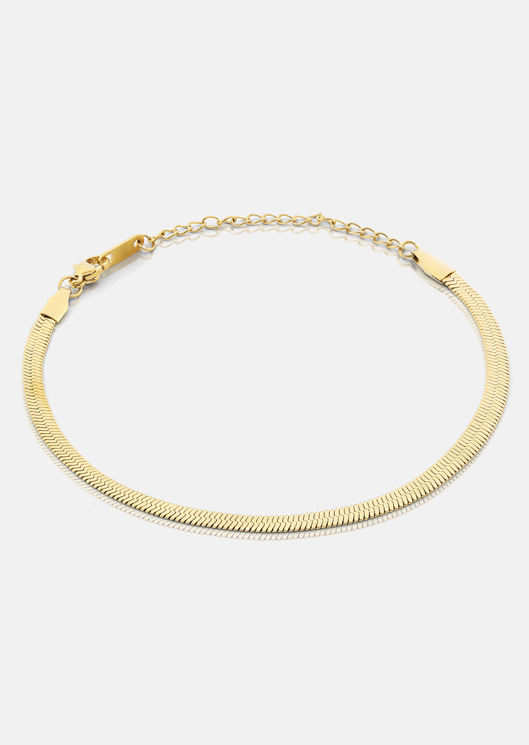 Armband Sleek Chain- 18k Verguld