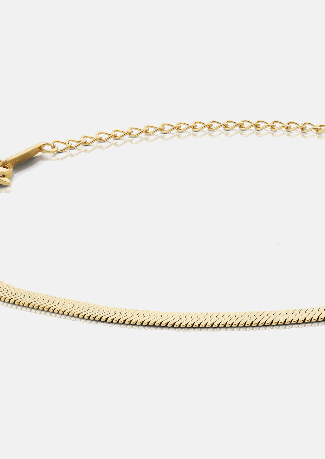 Armband Sleek Chain- 18k Verguld