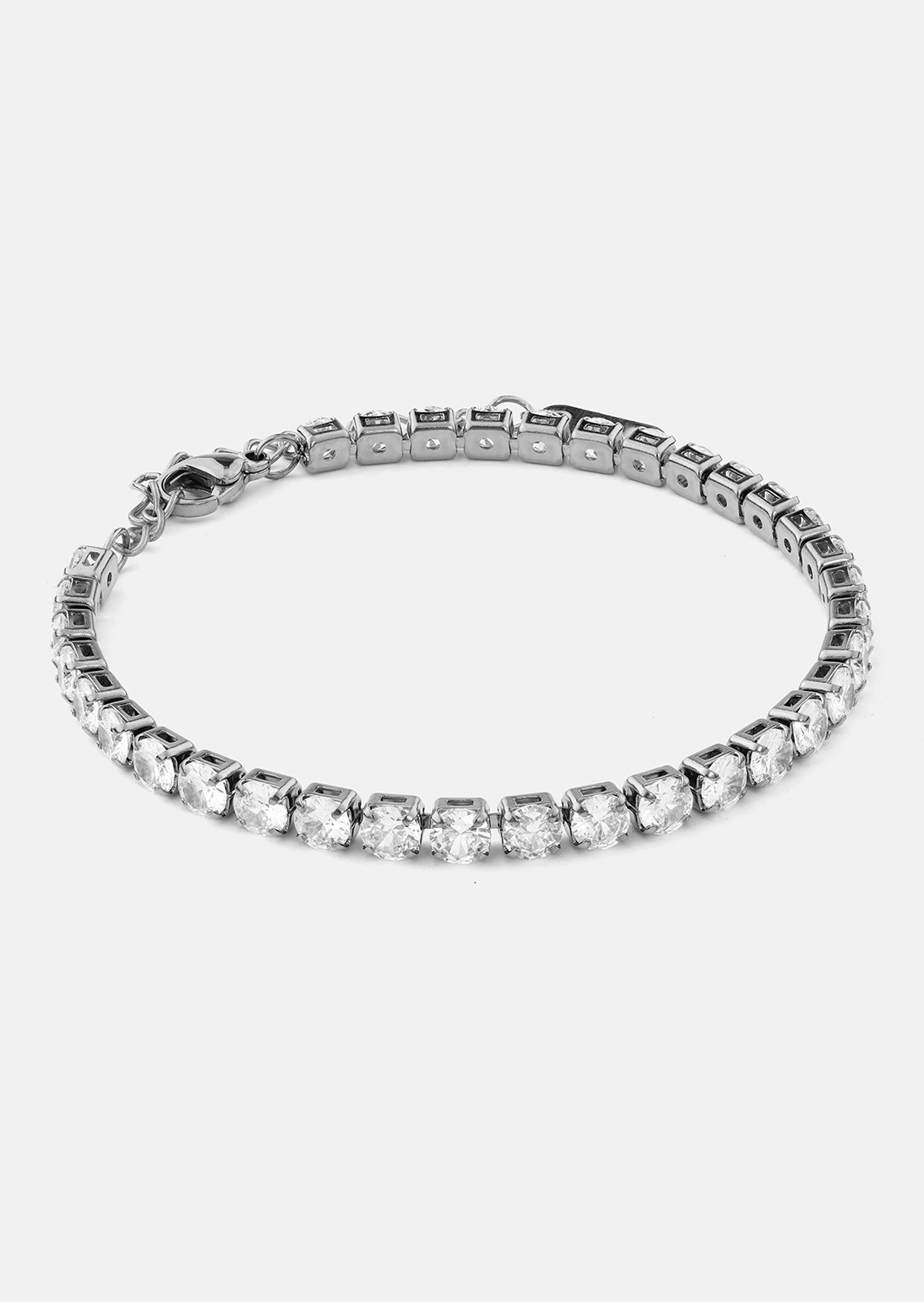 Armband Gloria Band 4 mm - Verzilverd
