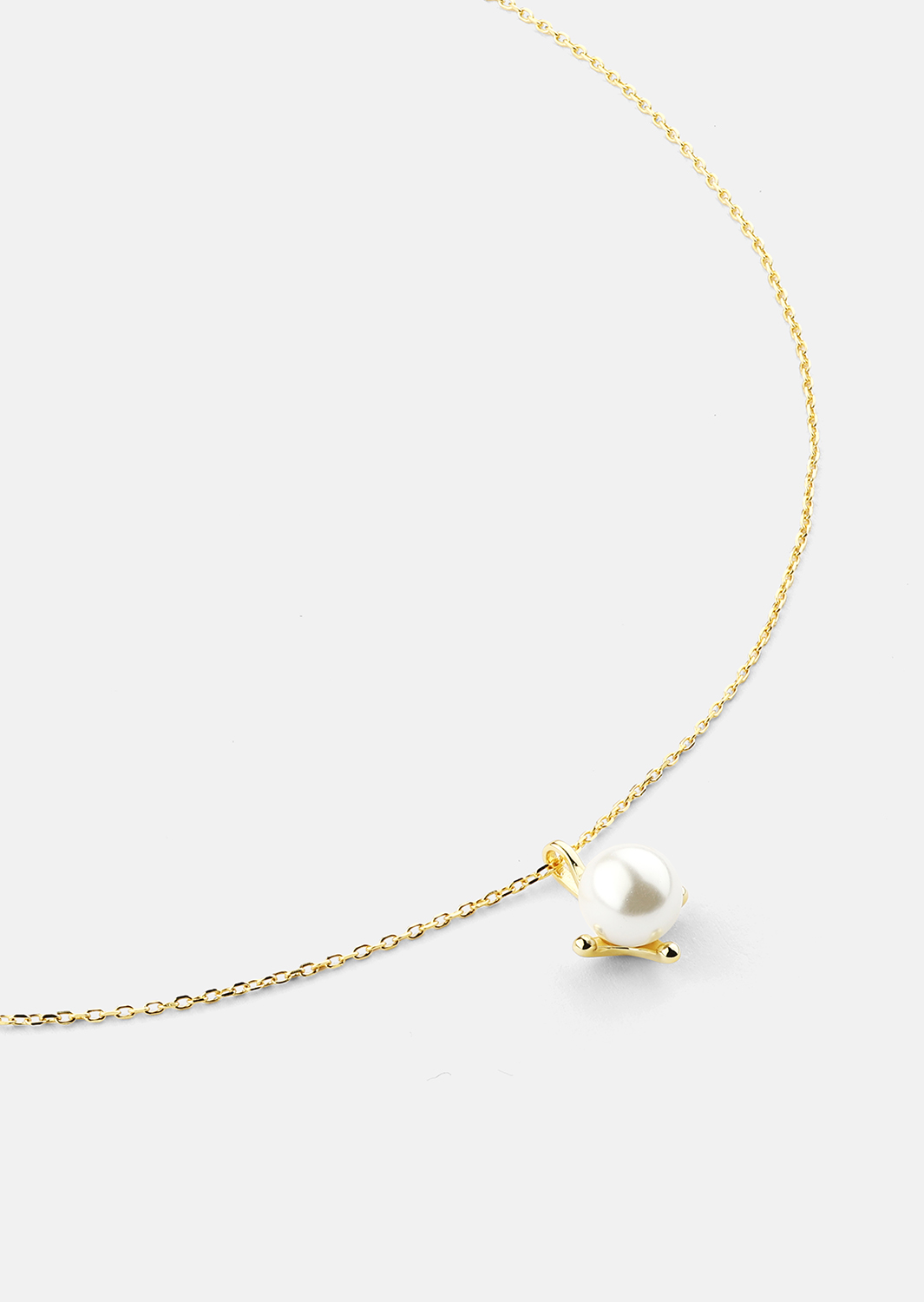 Ketting North Pearl - 18k Verguld