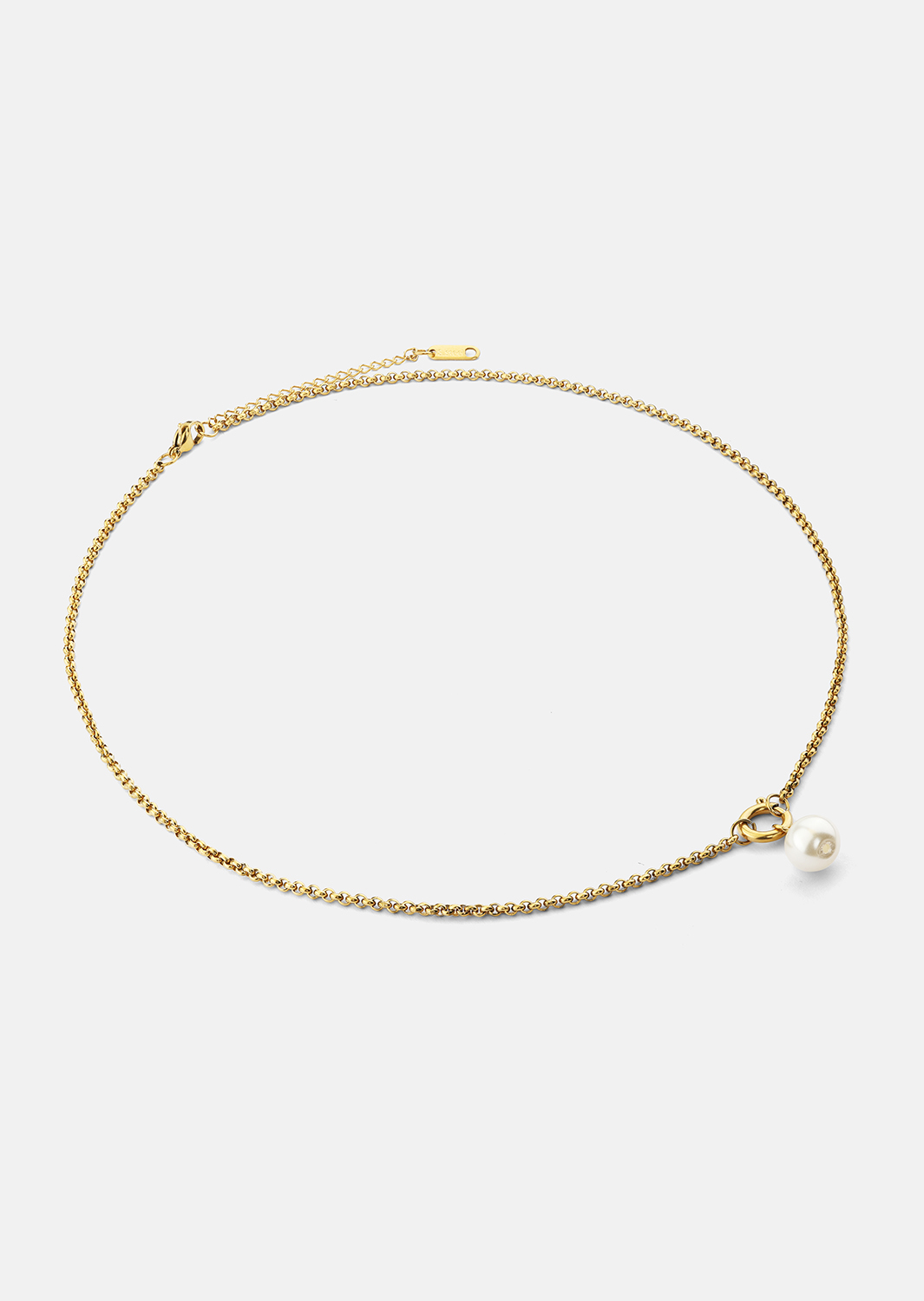 Ketting Opal Circle Necklace - 18k Verguld