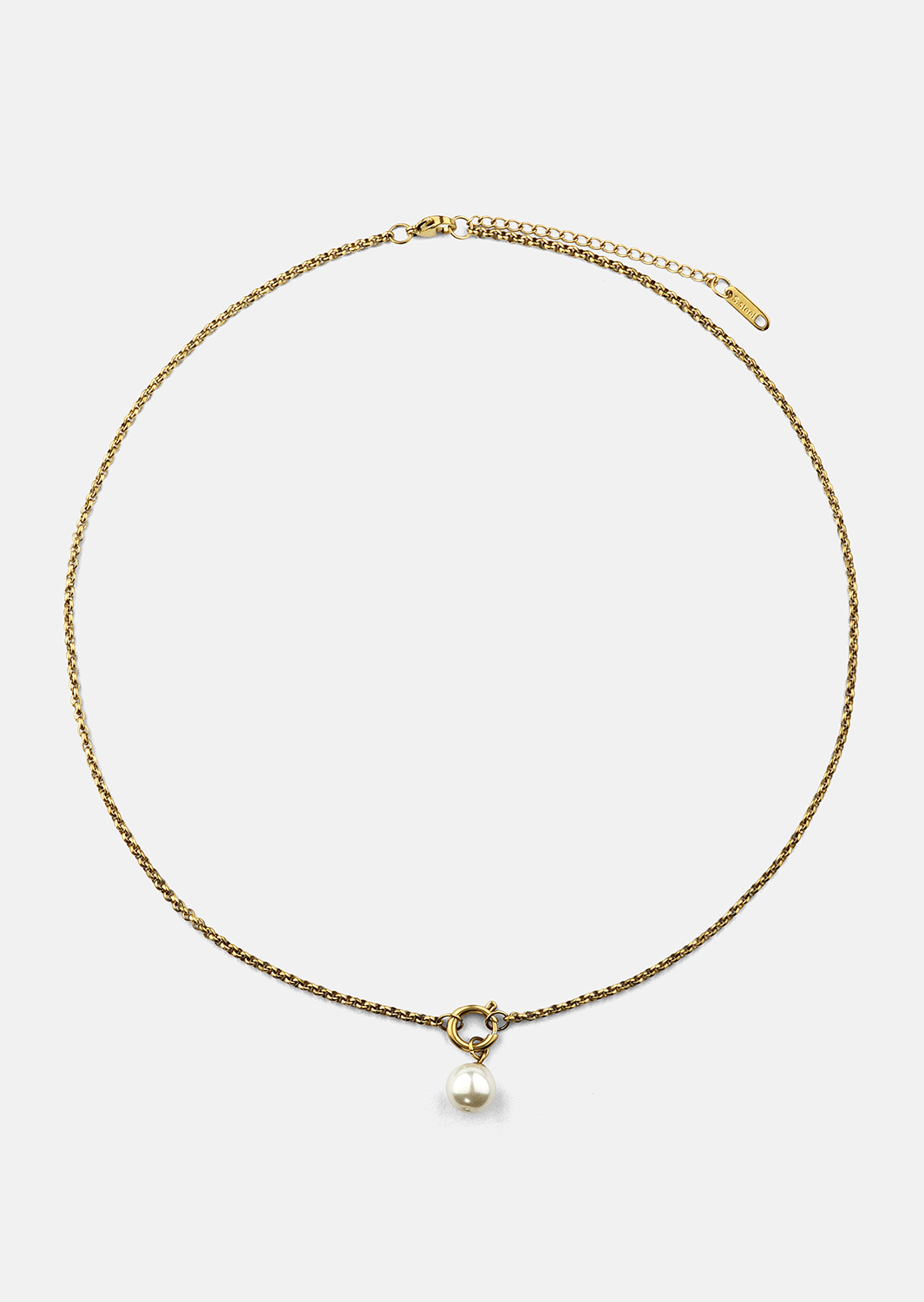 Ketting Opal Circle Necklace - 18k Verguld