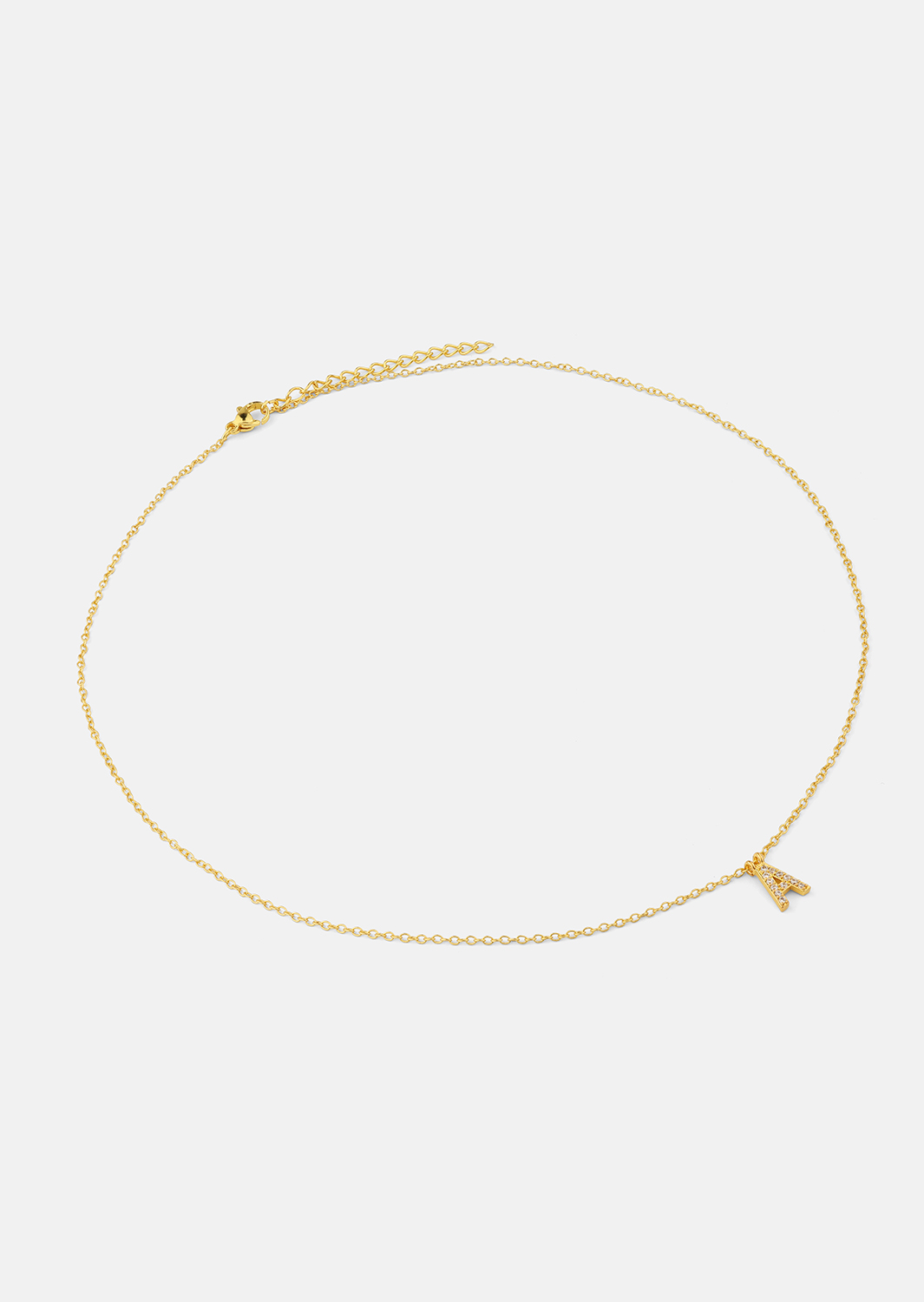 Ketting Initial Letters A-N – 18k Gold Plated