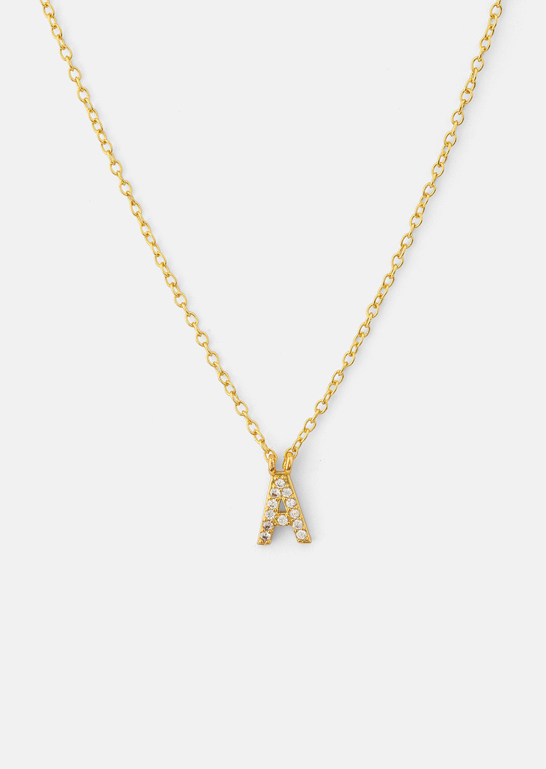 Ketting Initial Letters A-N – 18k Gold Plated