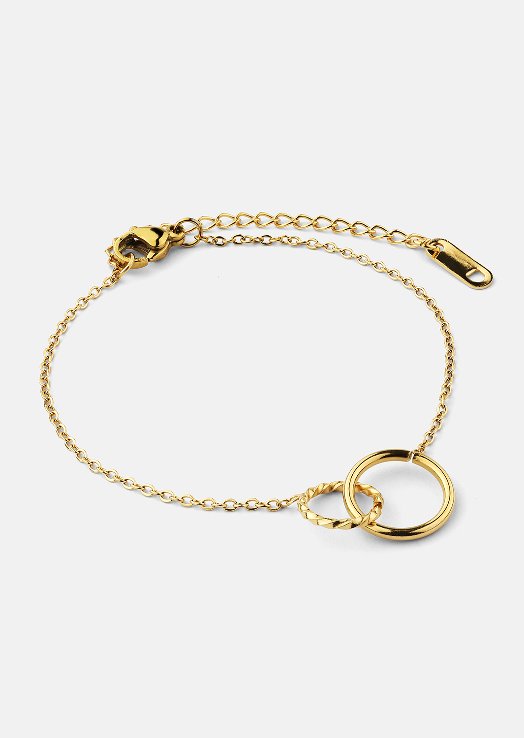 Armband Duo Rings- 18k Verguld
