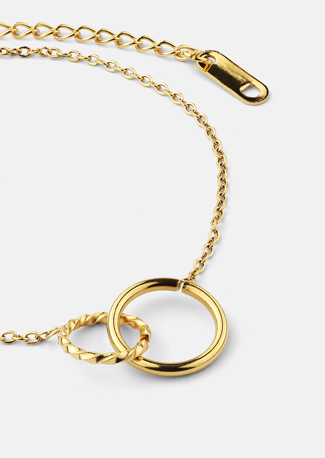 Armband Duo Rings- 18k Verguld
