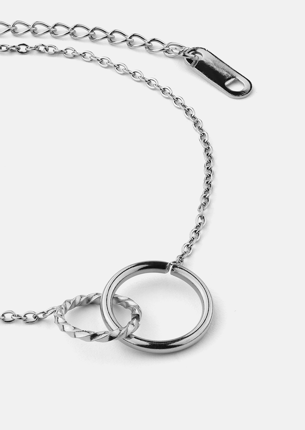 Armband Duo Rings- Verzilverd