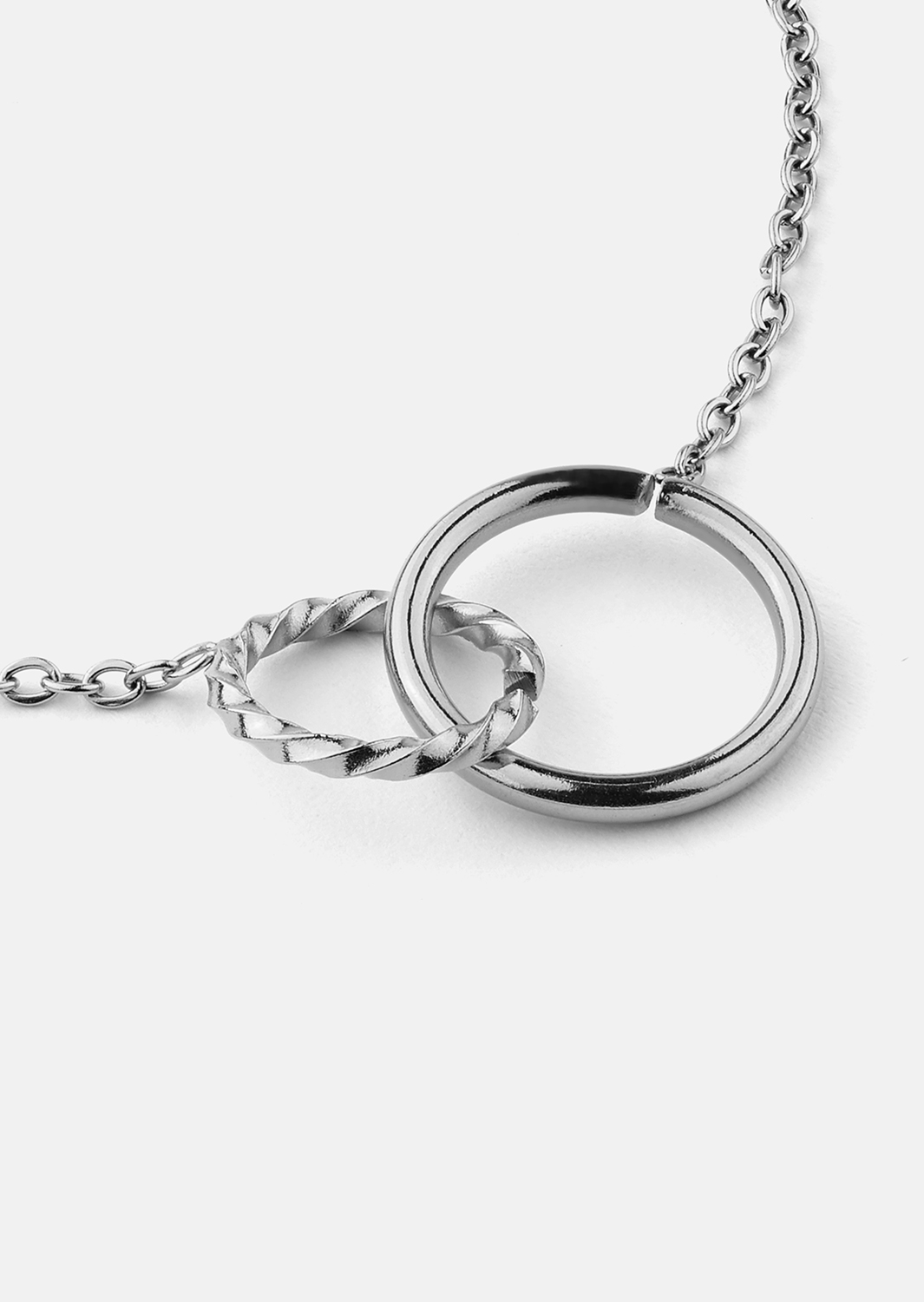 Armband Duo Rings- Verzilverd