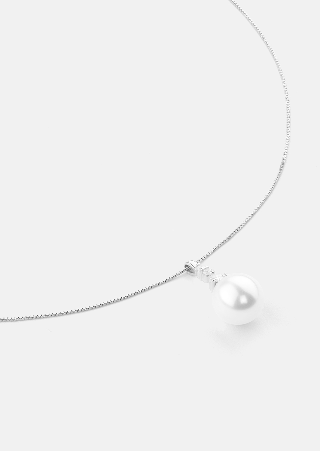 Ketting Isla Pearl - Verzilverd