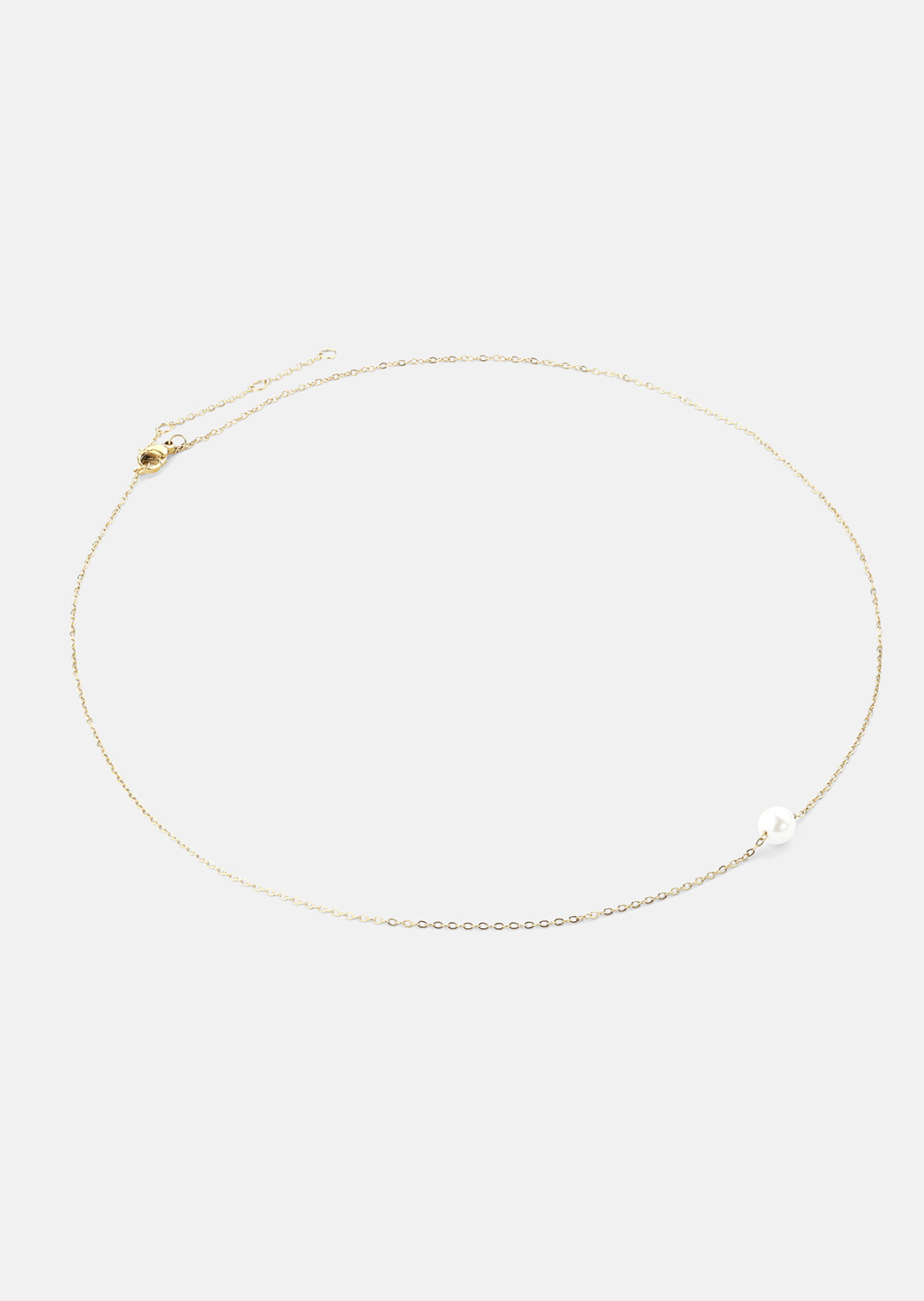 Ketting Mini Pearl- 18k Verguld