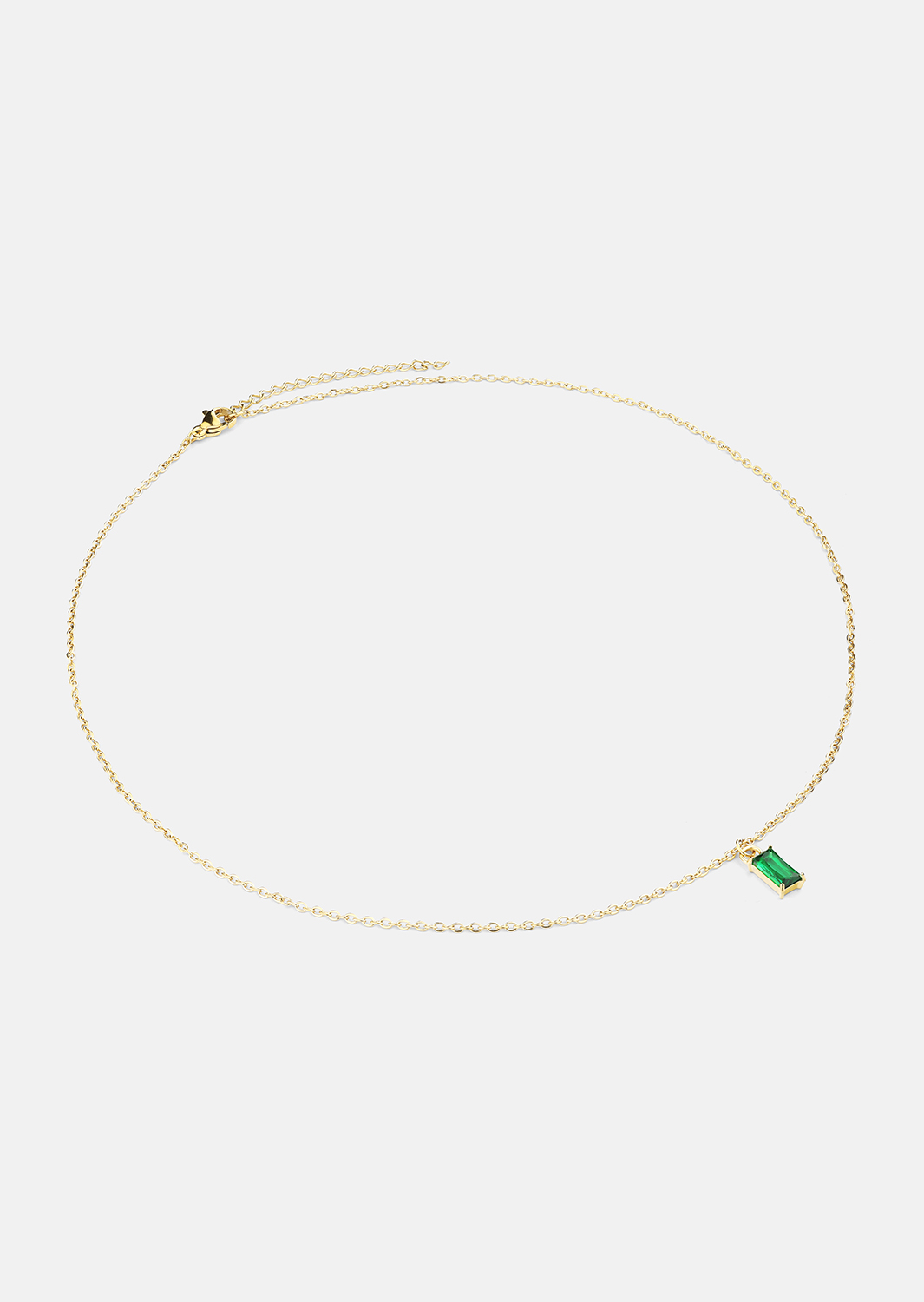 Ketting Emeraldis - 18k Verguld