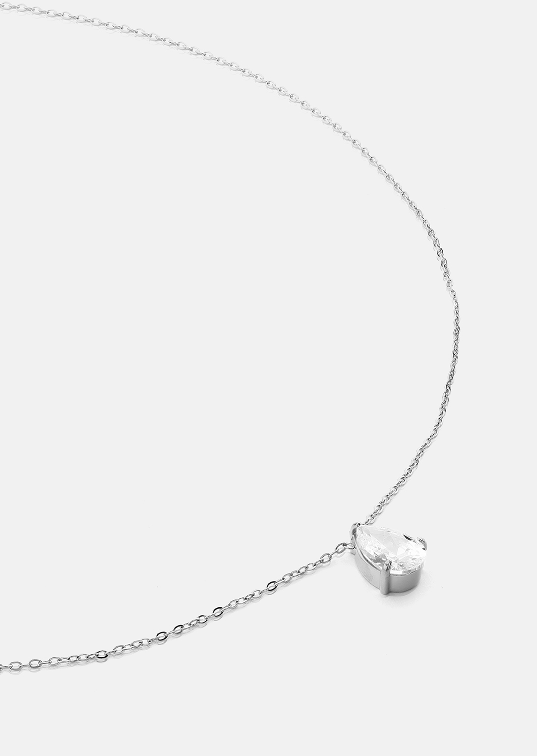 Ketting Drop – Verzilverd