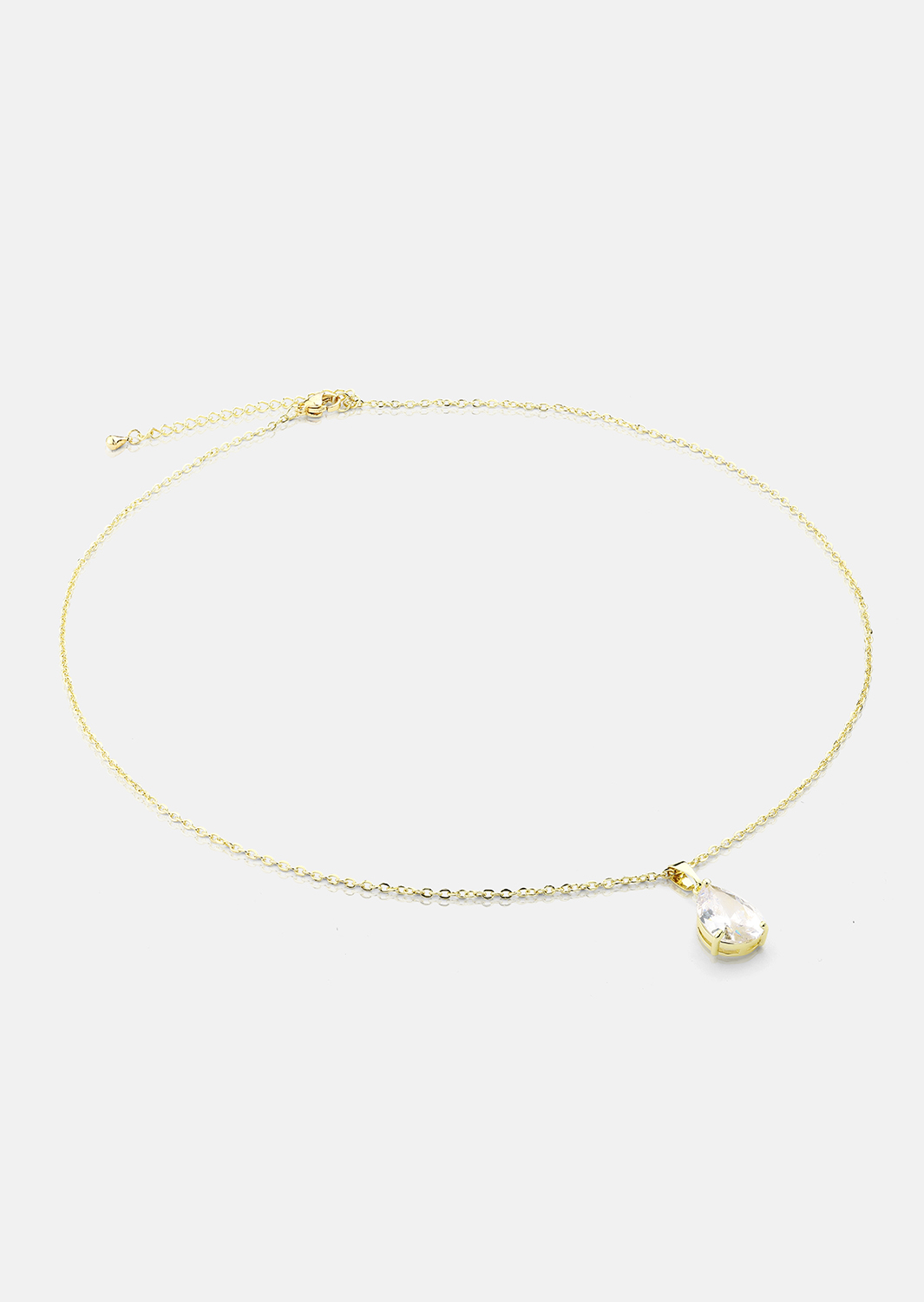 Ketting Luna Teardrop - 18k Verguld
