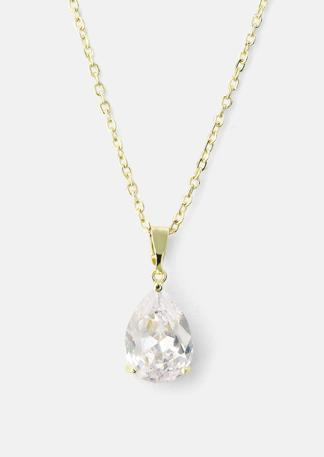 Ketting Luna Teardrop - 18k Verguld
