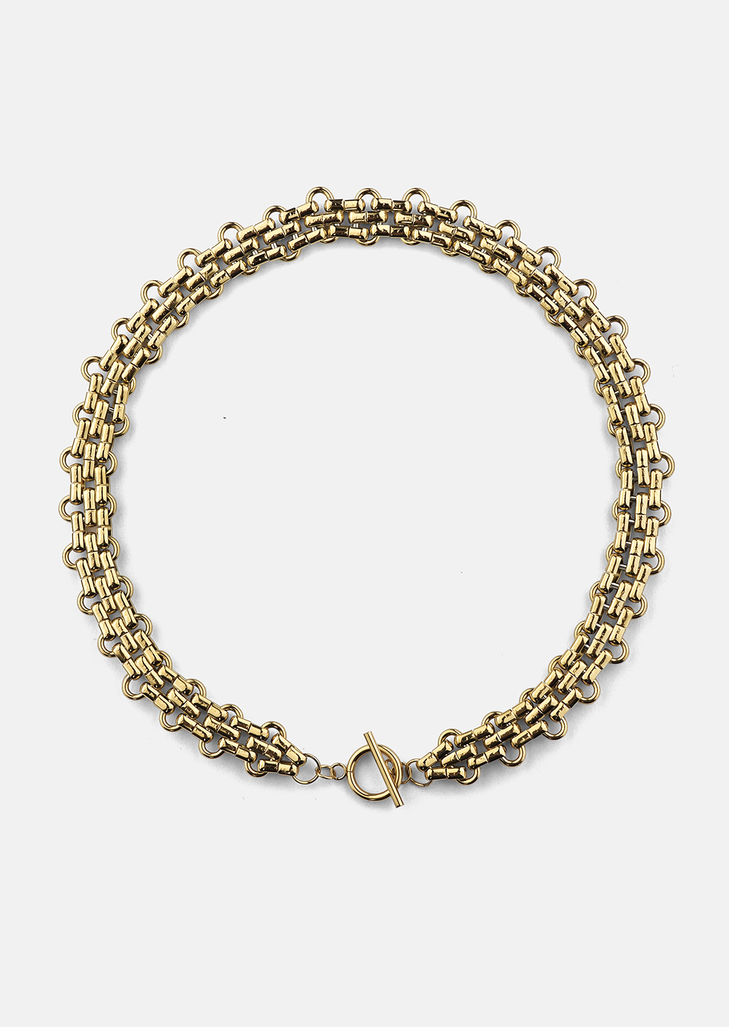 Ketting Bold Weave - 18k Verguld