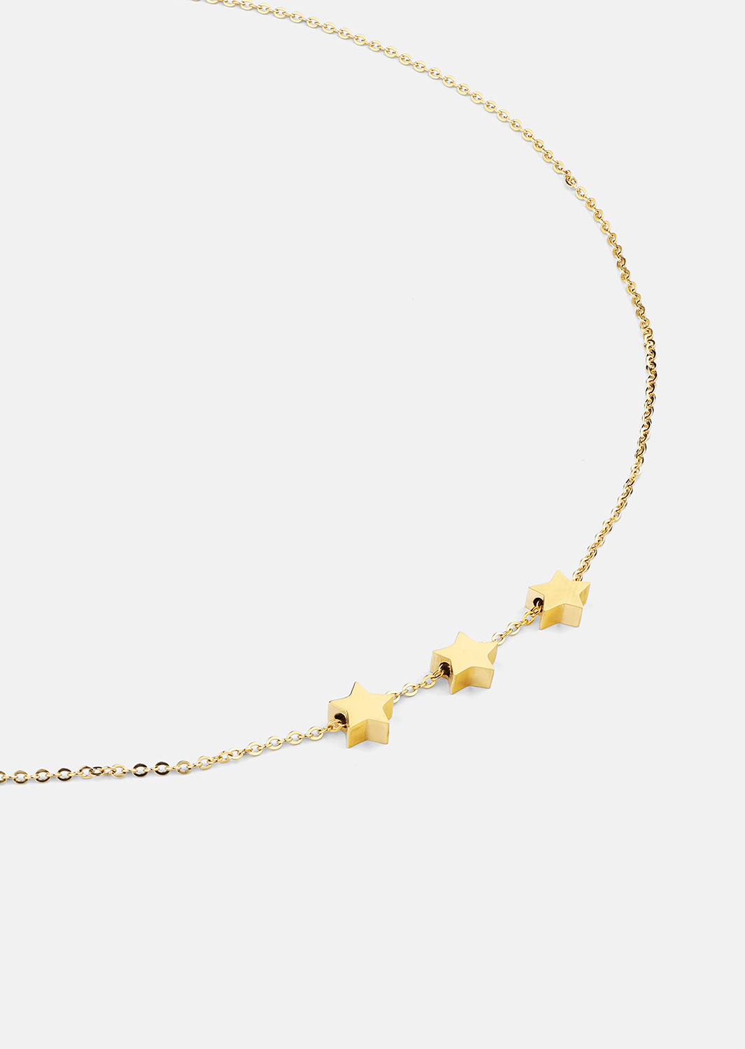 Ketting Stjärntrio – 18k Verguld