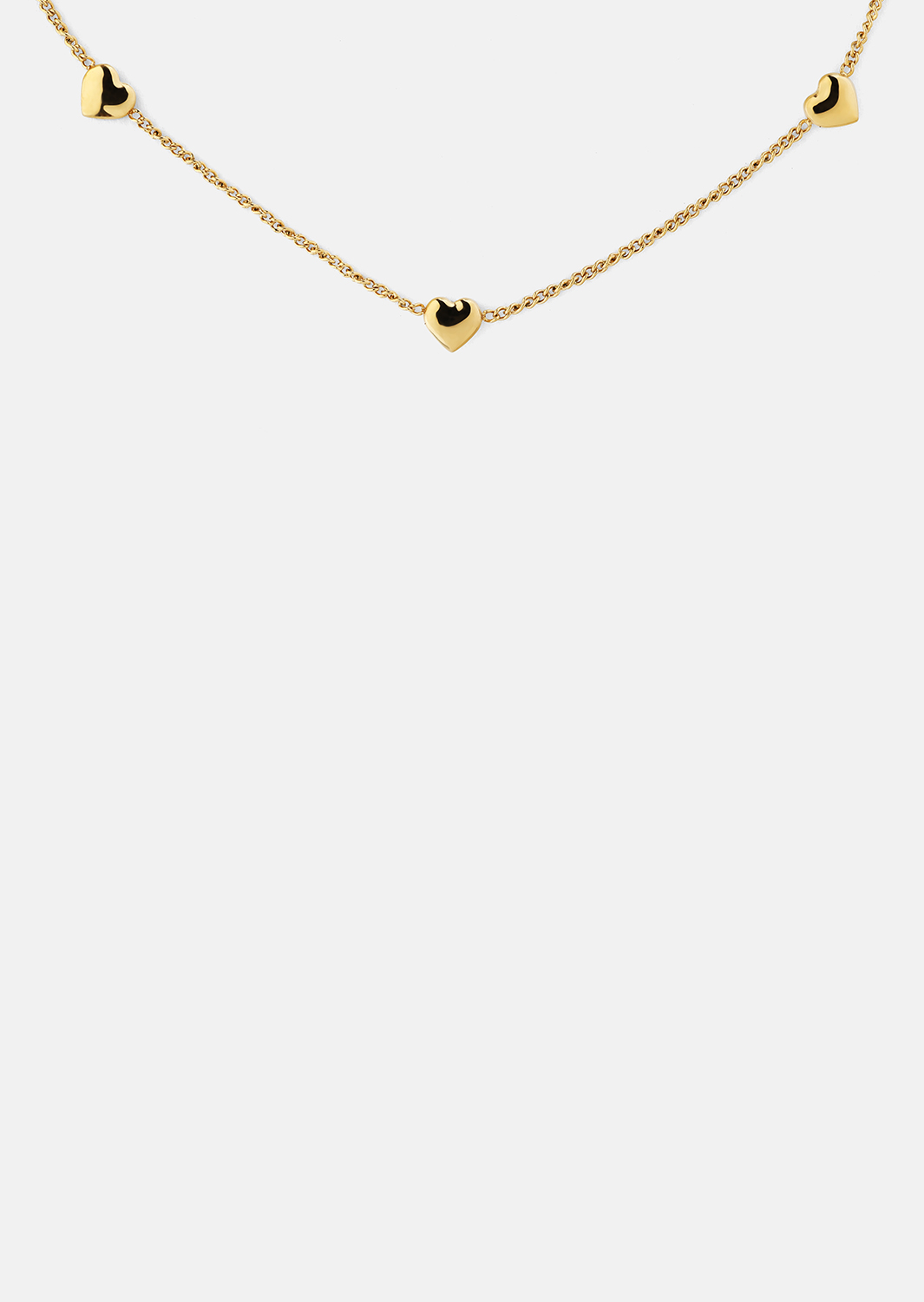 Ketting Golden Hearts - 18k Verguld