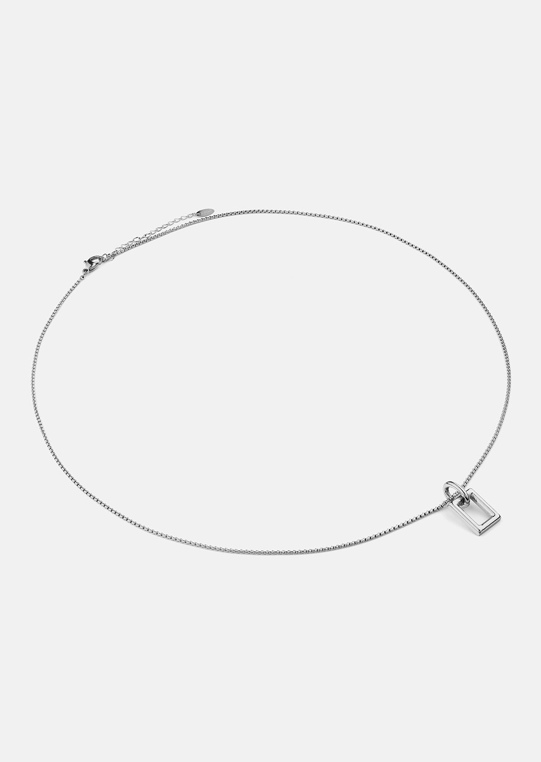 Ketting Geometrisk Grace – Verzilverd
