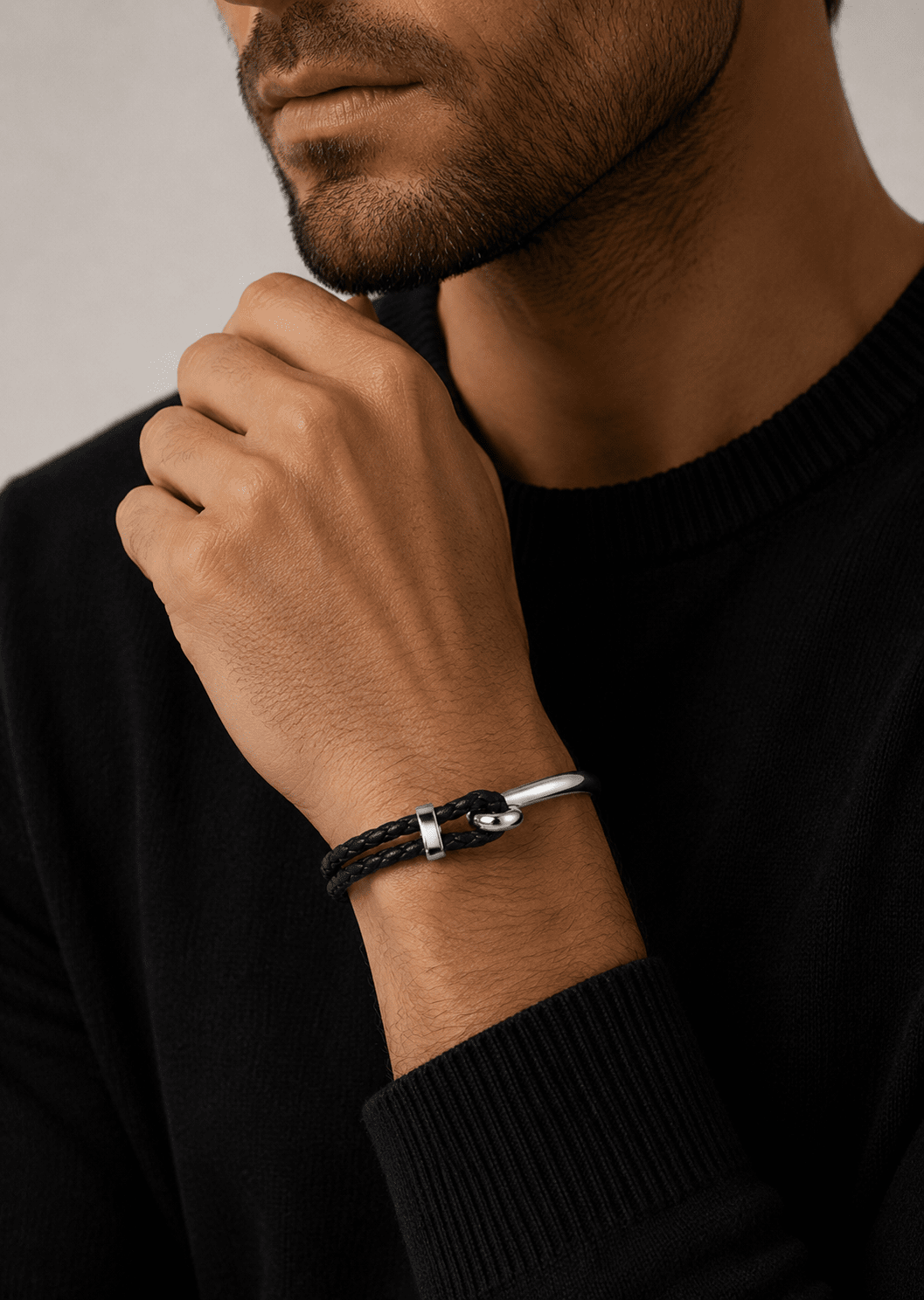 Leren armband Gravitas Link