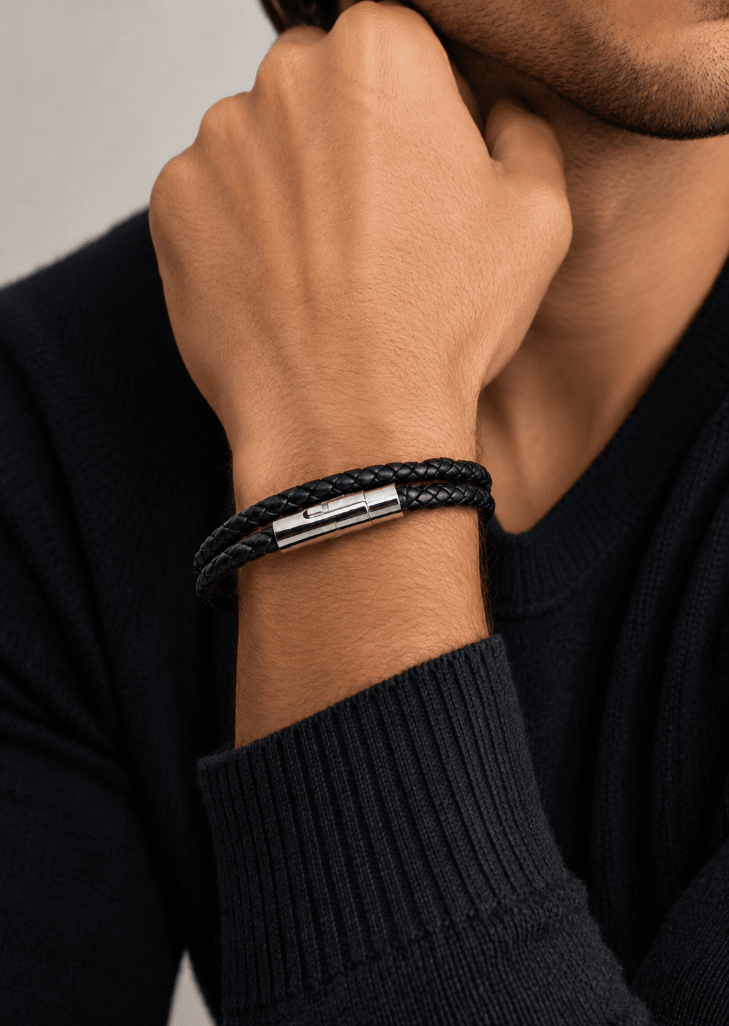 Leren armband Luxe Tangle