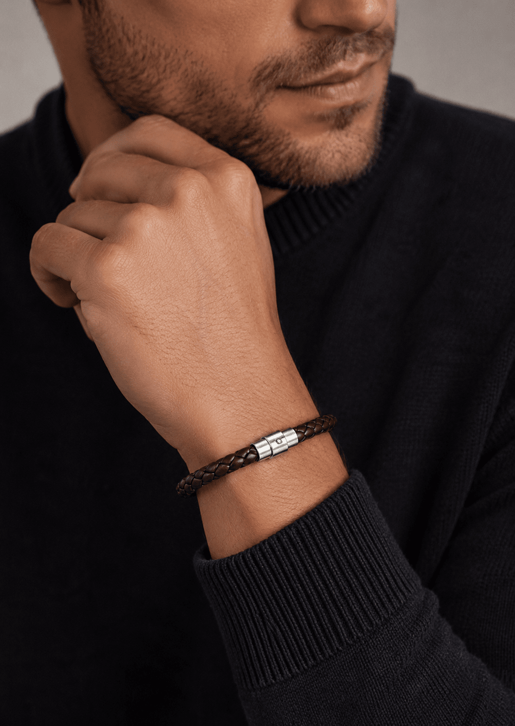 Leren armband Noble Strand