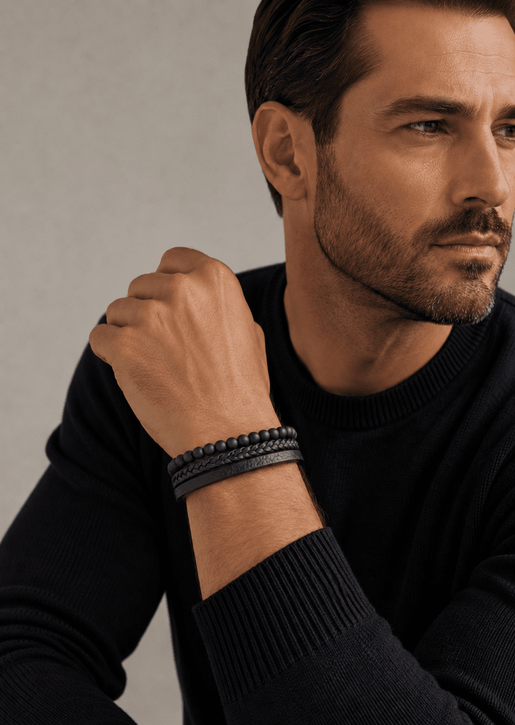 Leren armband Raven Stride
