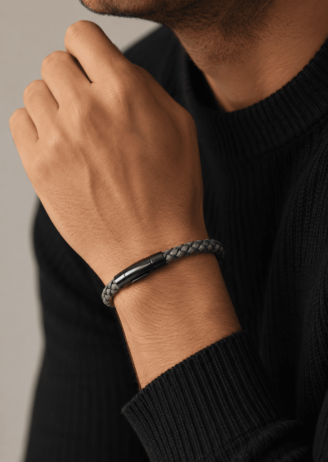 Leren armband Talon Weave