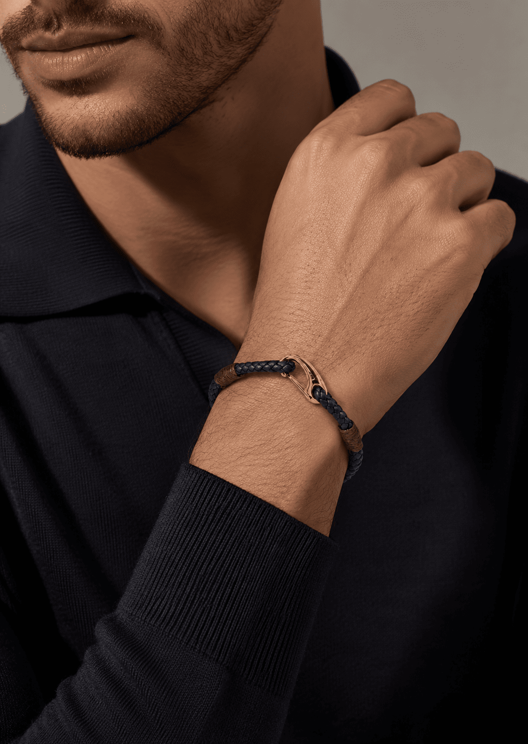 Leren armband Azure Charm
