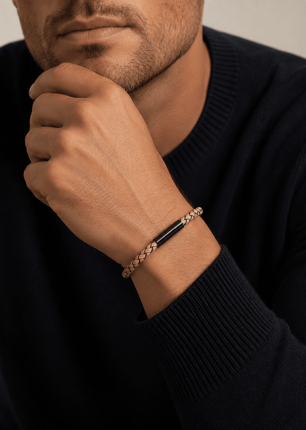 Leren armband Valiant Loop
