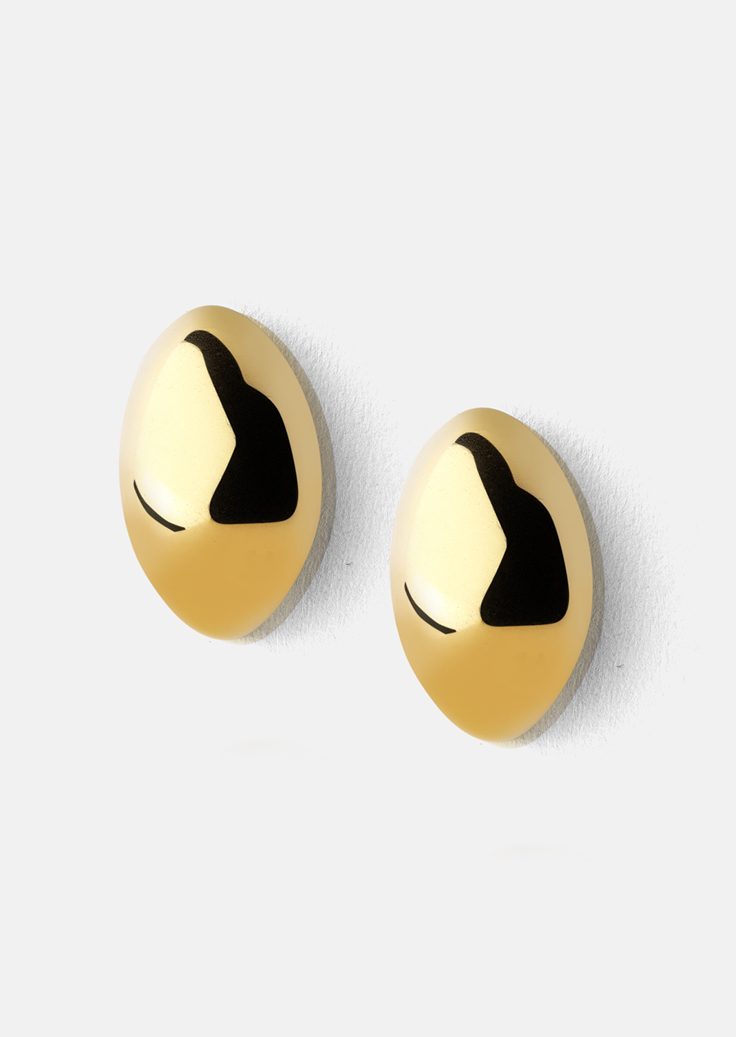 Oorbel Dark Chic Hoops - 18k Verguld