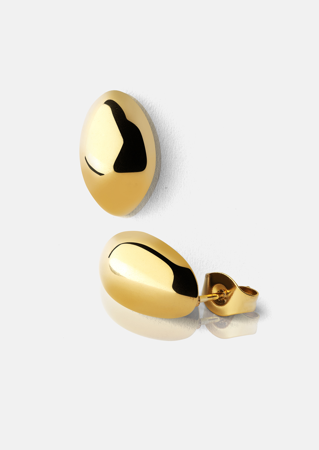 Oorbel Dark Chic Hoops - 18k Verguld