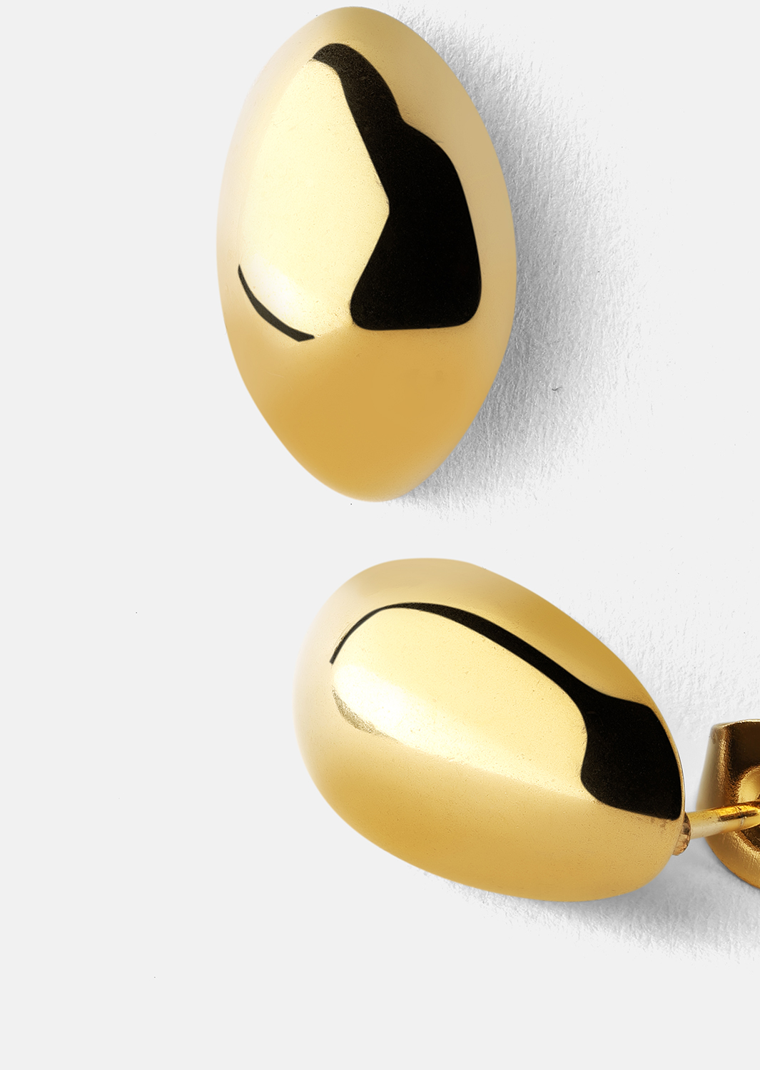 Oorbel Dark Chic Hoops - 18k Verguld