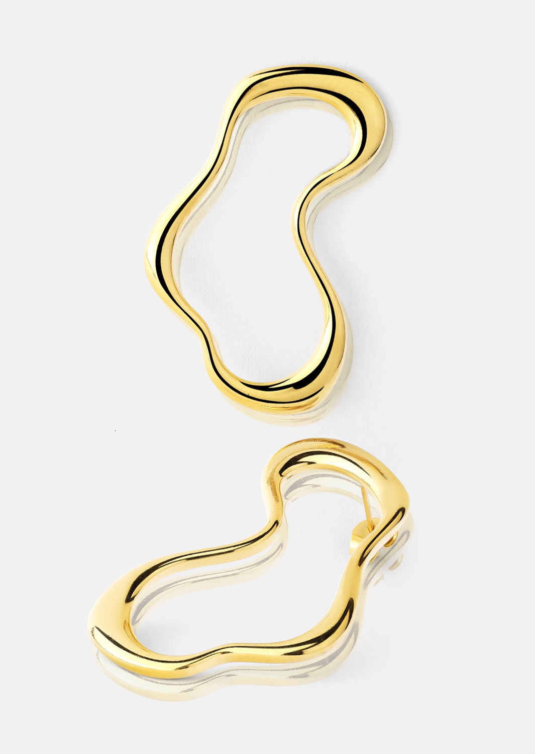 Fluid Glow Oorbel - 18k Verguld