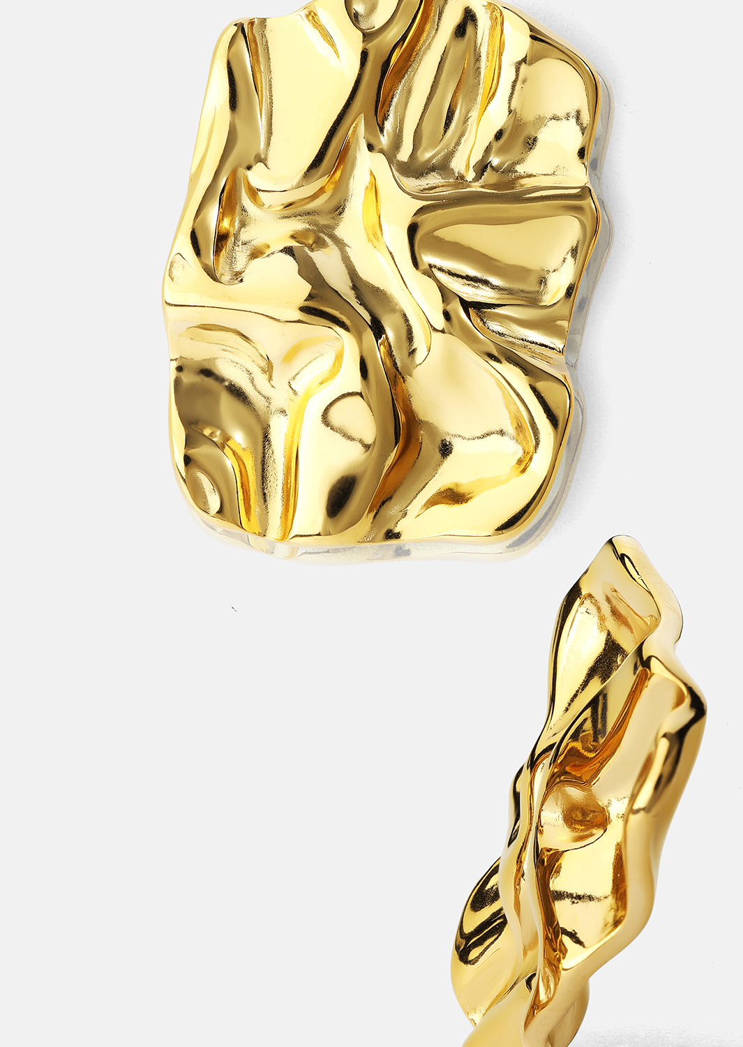 Oorbel Lava - 18k Verguld