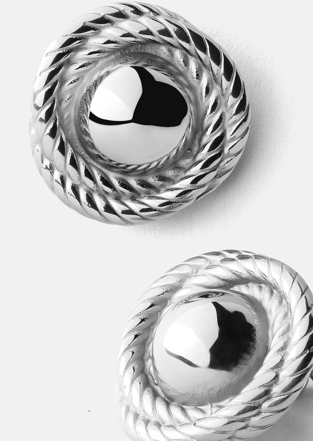Oorbel Regal Twist - Verzilverd