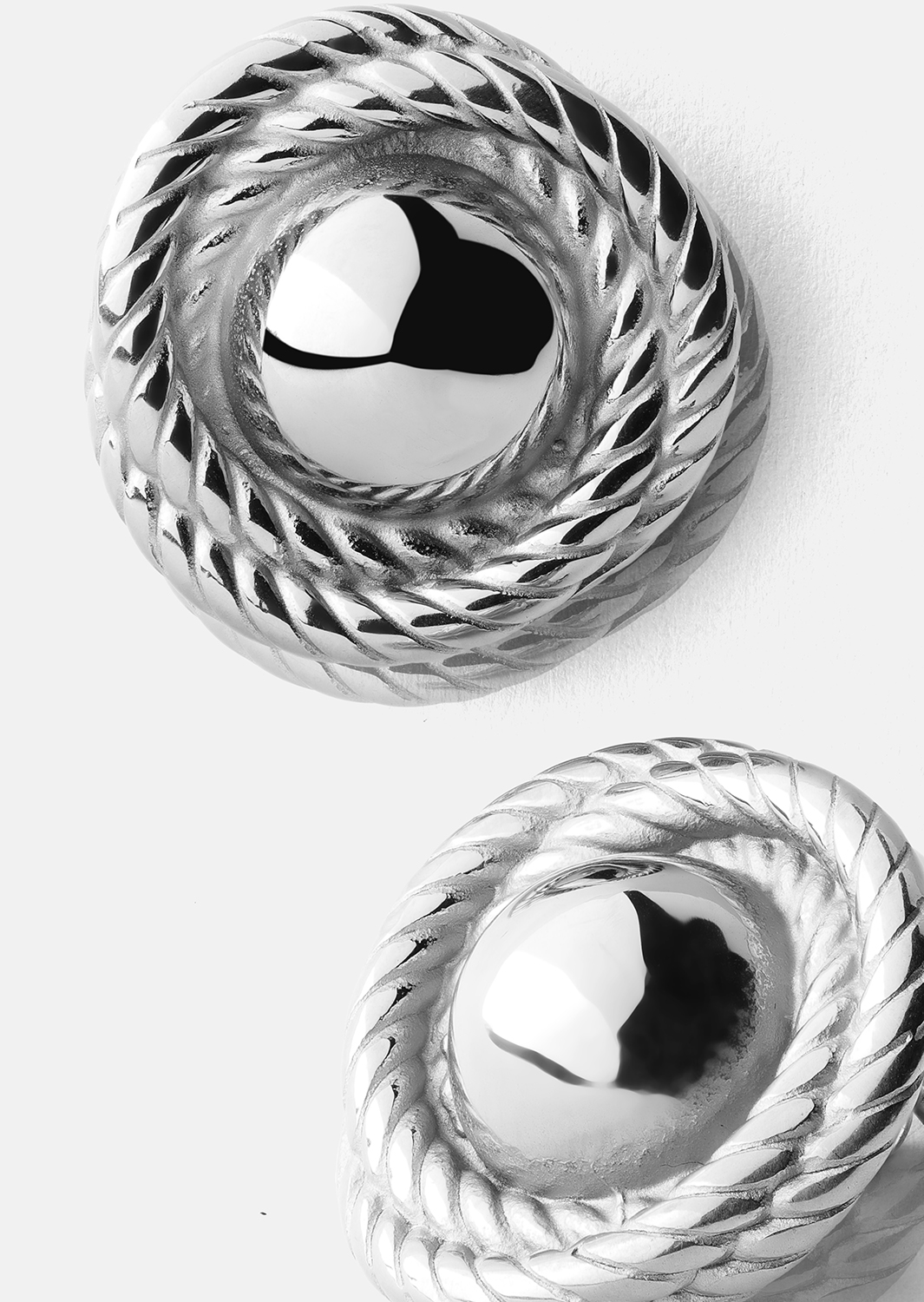 Oorbel Regal Twist - Verzilverd