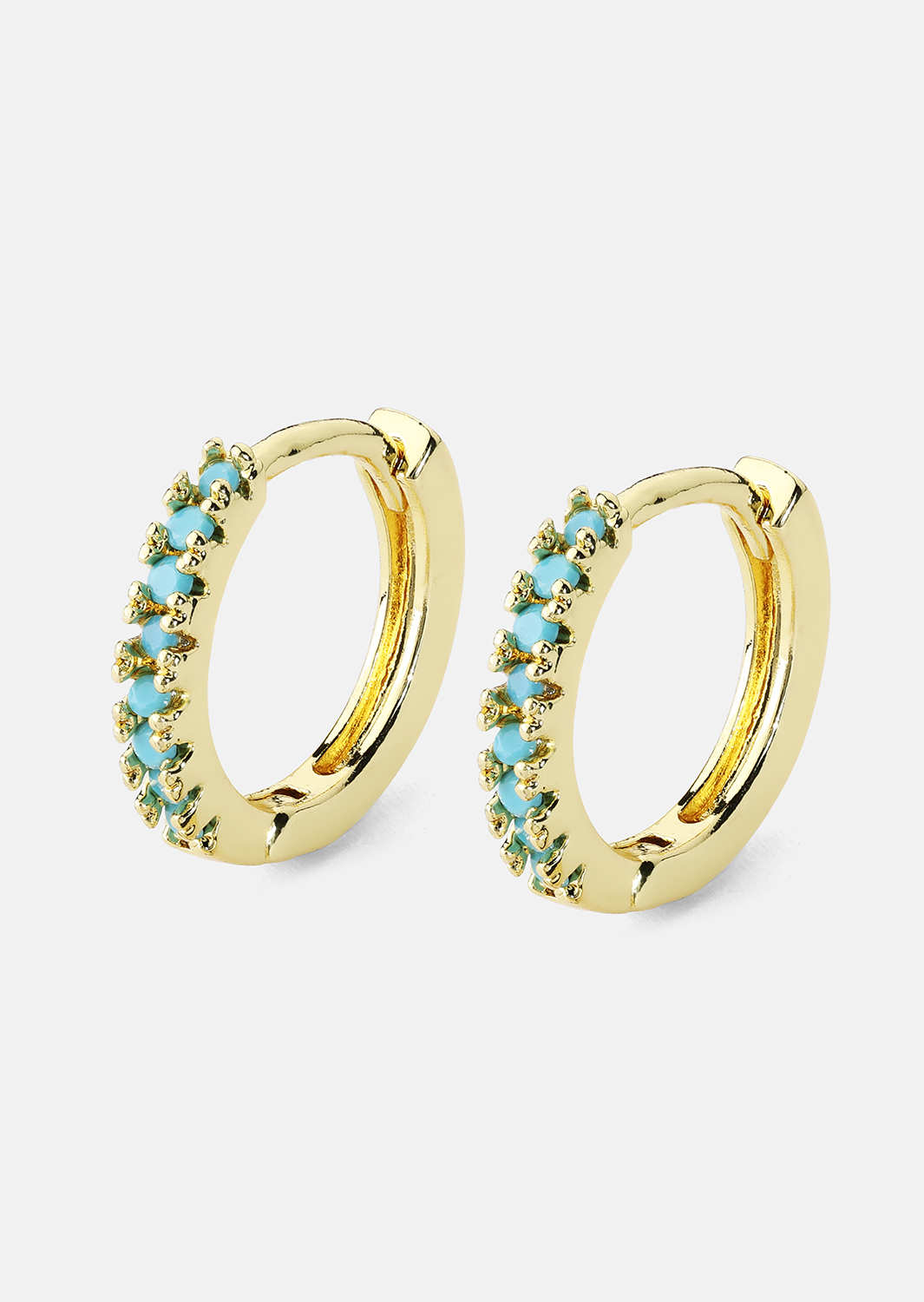 Oorbel Aitana Blauw - 18k Verguld