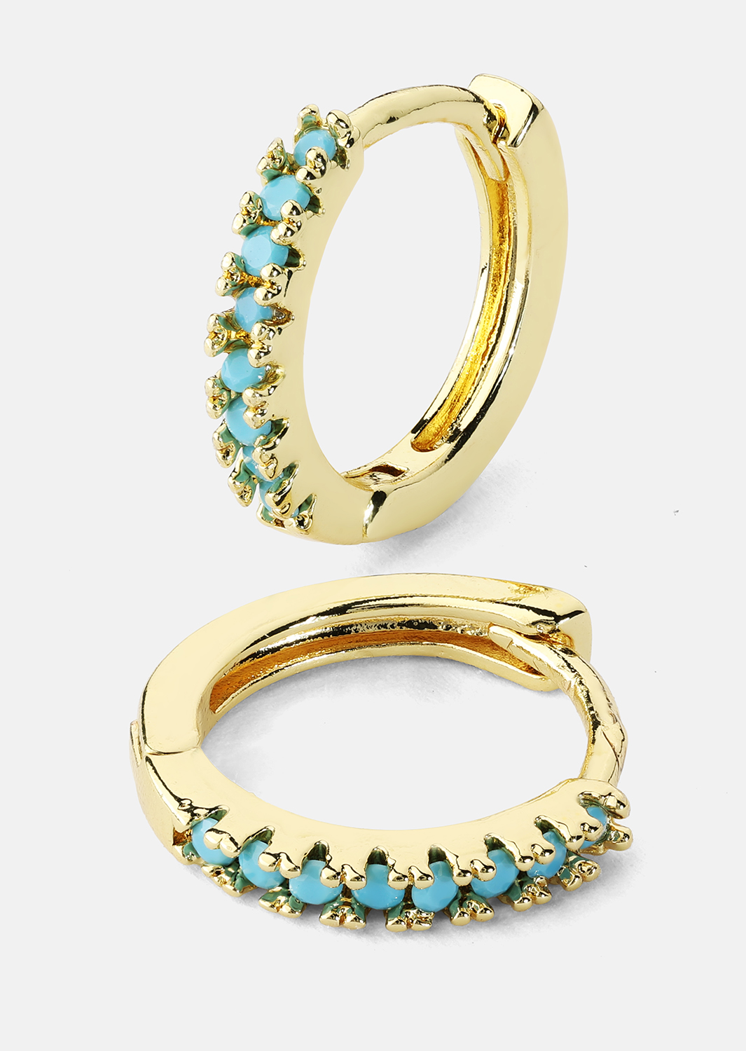 Oorbel Aitana Blauw - 18k Verguld
